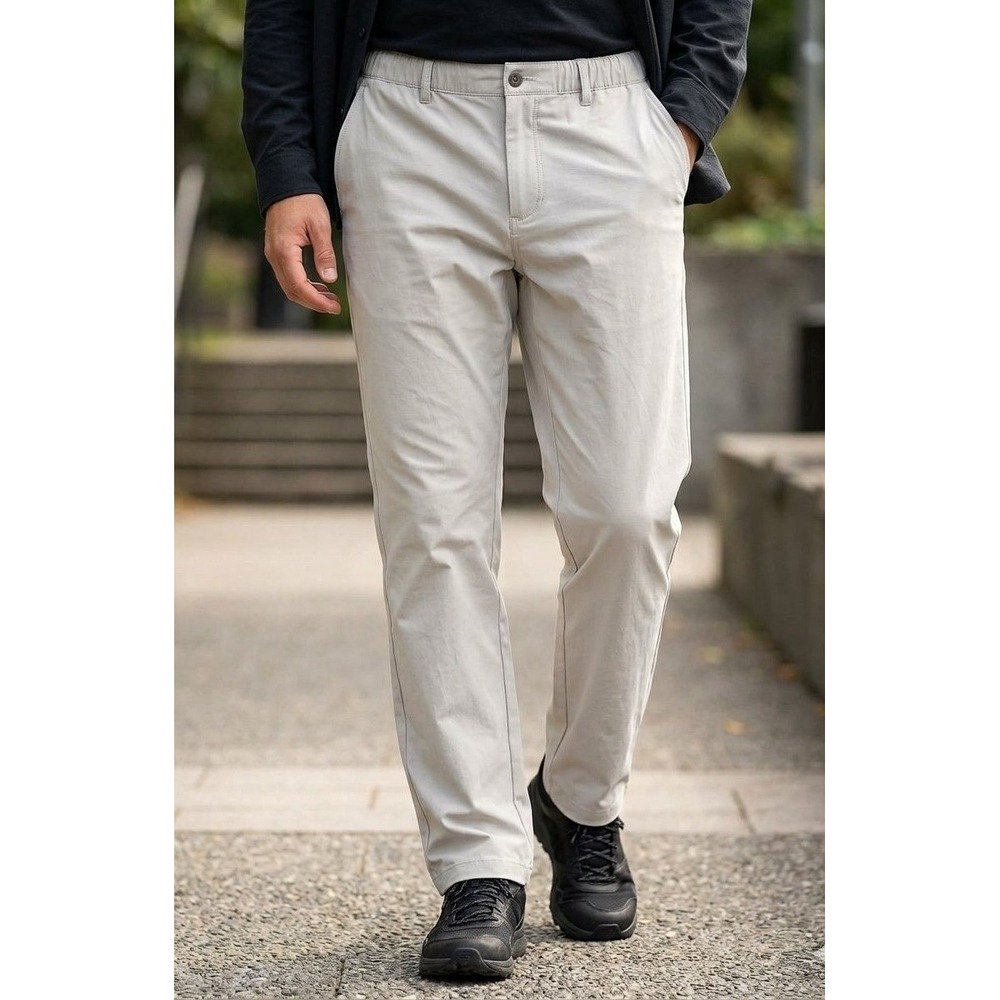 Chubbies Everywhere Pants Men L (34x28)Grey Stretch Performance Chino Drawstring
